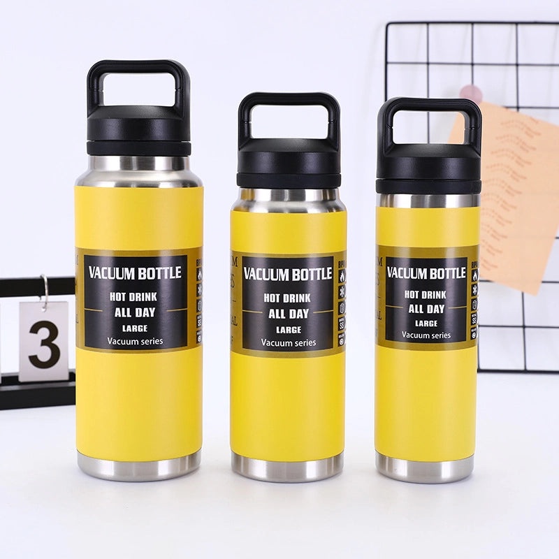 304 Stainless Steel Insulated Sports Water Bottle Portable Double-layer Vacuum Camping Flask|Outdoor Gear