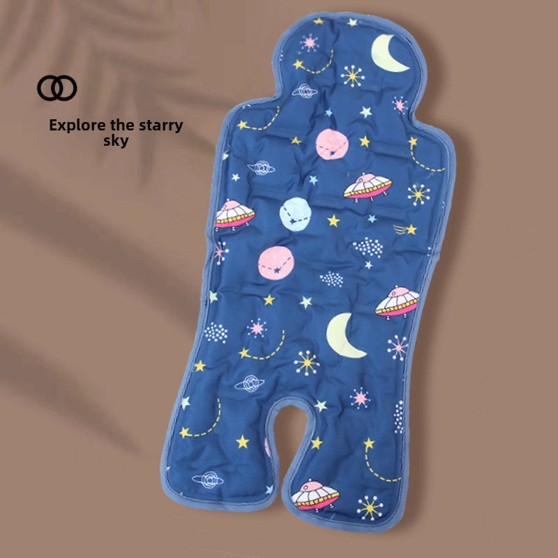 Universal Baby Stroller Car Seat Gel Cooling Mat Ramie Ice Pad Safety Cushion for Dining Chair Baby Mat|Baby Travel Accessories