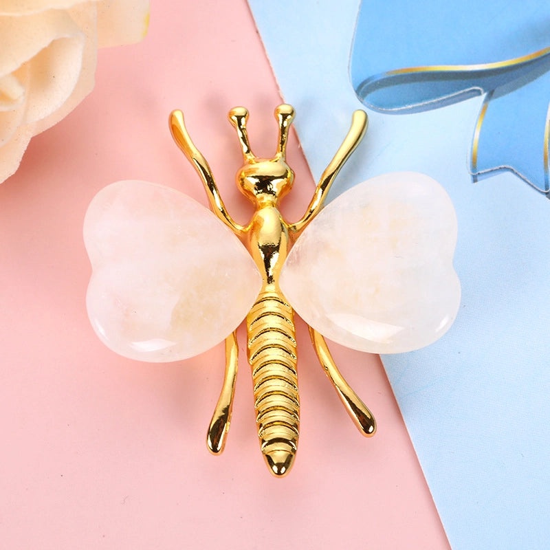 Delicate Butterfly Amethyst Necklace Charming Artificial Jewelry Decor | Jewelry & Accessories