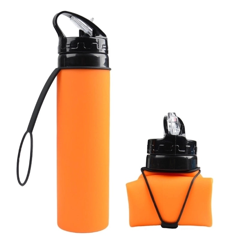 Stylish Solid Color Silicone Water Bottle | Outdoor Drinking Bottles