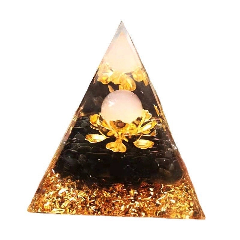 5cm Crystal Pyramid Resin Sculpture with Geometric Design for Home Decor|Home Decoration