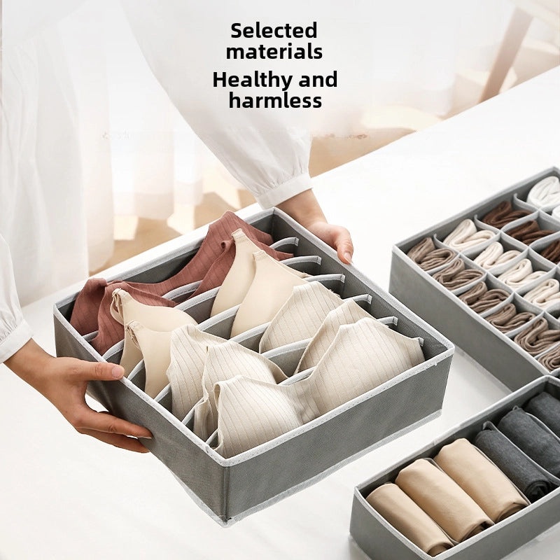 CH Underwear Storage Organizer Set 4pcs Thick Fabric Drawer Boxes for Socks Bra Household Use|Home Storage & Organization