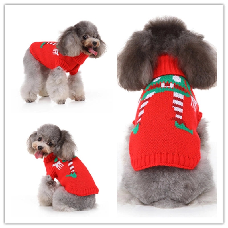 Cozy Polyester Christmas Reindeer Pet Outfit | Holiday Pet Apparel