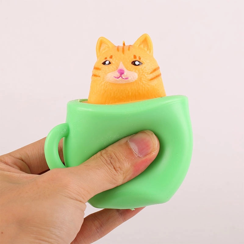 Cat Fidget Toys Durable PVC Material Sensory Stress Relief Toys | Sensory & Fidget Toys