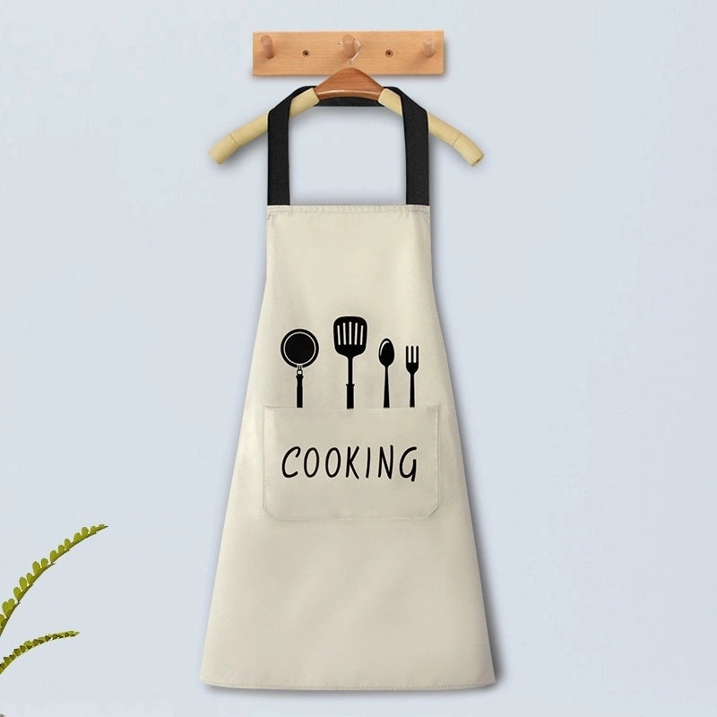 Classic Solid Color Polyester Apron for Everyday Use | Kitchen Accessories