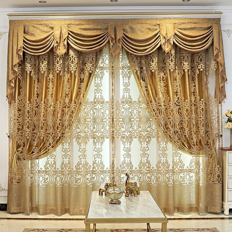 Elegant Floral Sheer Gauze Curtains for Window Decor|Home Decor Curtains