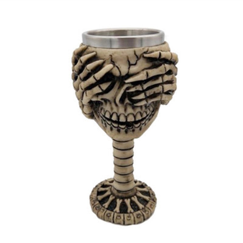 Halloween Retro Skull Stainless Steel Resin Water Bottle | Drinkware & Bottles