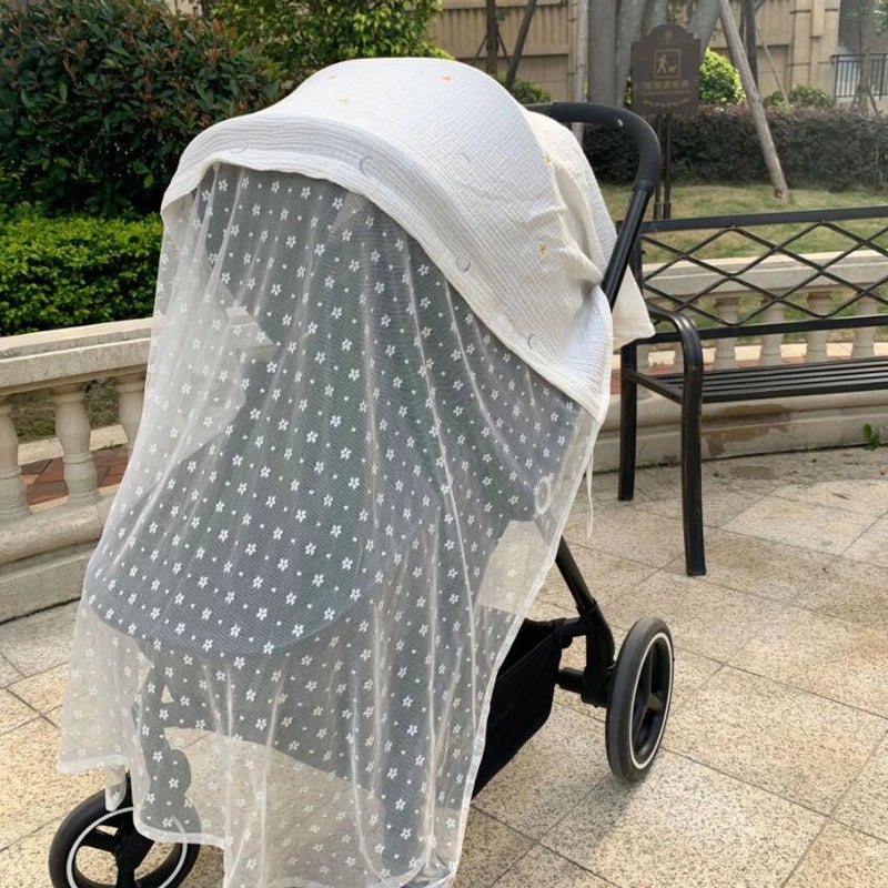 Baby Stroller Mosquito Net Breathable Windproof Sunscreen Cover|Baby Stroller Accessories