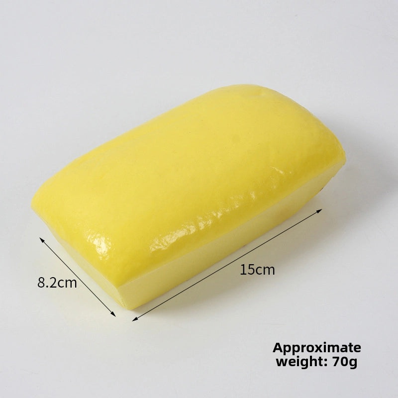 PU Slow Rebound Simulation Sticky Bread Toy Soft Squishy Food Model Stress Relief|Squishy Toys & Stress Relievers