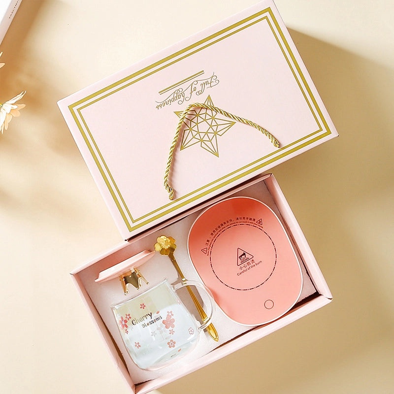 Floral Pattern Glass Water Bottles Set of 1 | Drinkware & Bottles