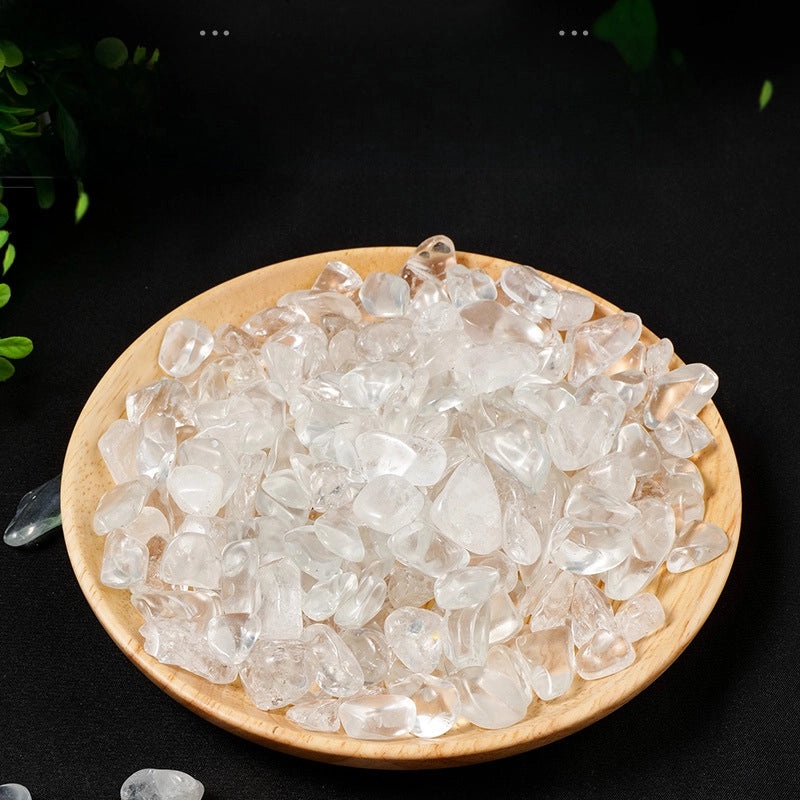 Natural White Crystal Gravel Healing Stone Bracelet Purification Spiritual Raw Crystal Bulk|Jewelry & Accessories