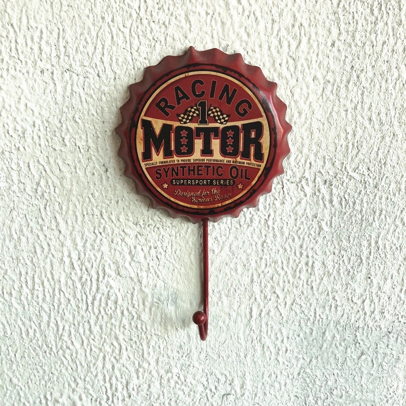 Vintage Beer Cap Letter Motorcycle Metal Iron Pendant Wall Decor|Wall Art