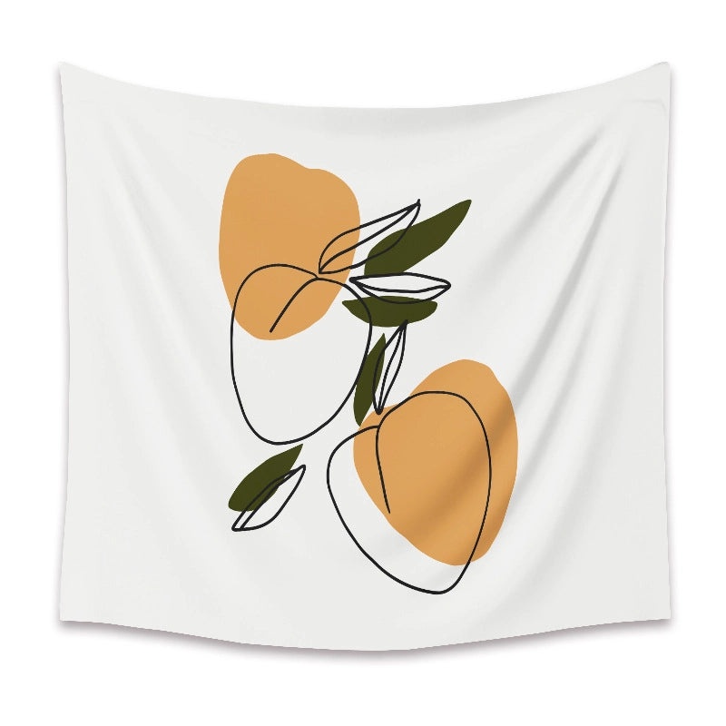 Abstract Floral Portrait Wall Hanging | Home Decor Tapestry