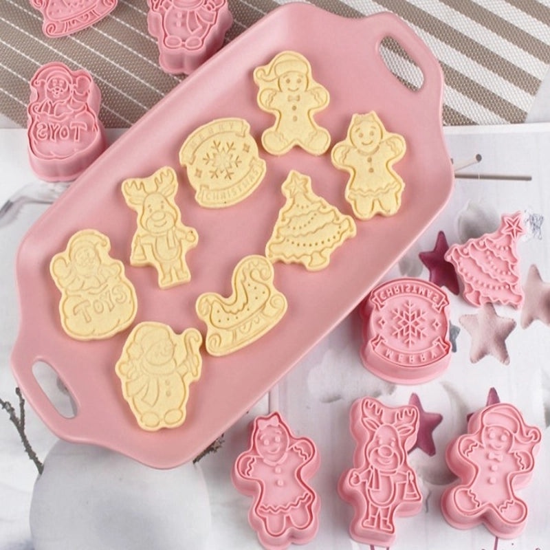 8-Piece Cute Cartoon Plastic Kitchen Molds Set|Kitchen & Dining Accessories