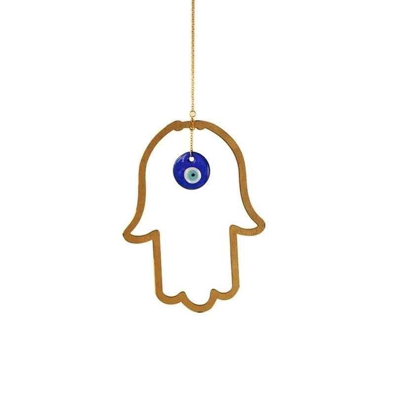 Vintage Minimalist Devil’s Eye Wooden Pendant for Men and Women | Jewelry & Accessories