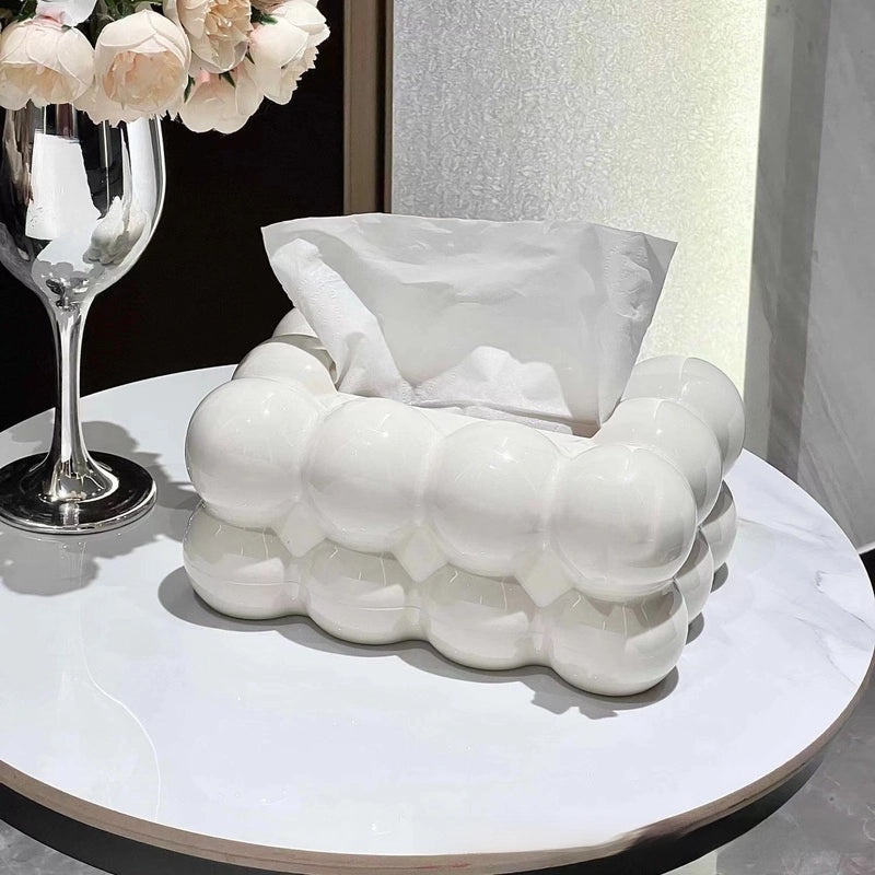 Nordic Luxury Transparent Tissue Box for Living Room Coffee Table | Home Decor Accessories