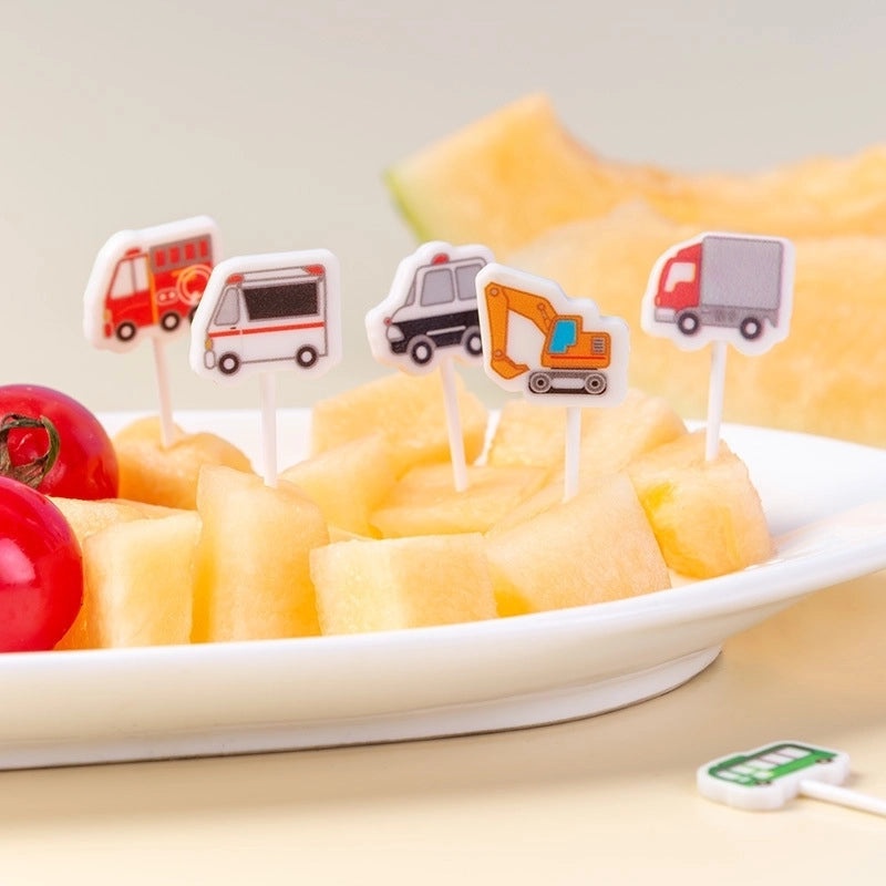 Stylish Car-Shaped Plastic Fruit Fork Set for Parties and Events | Kitchen & Dining Accessories