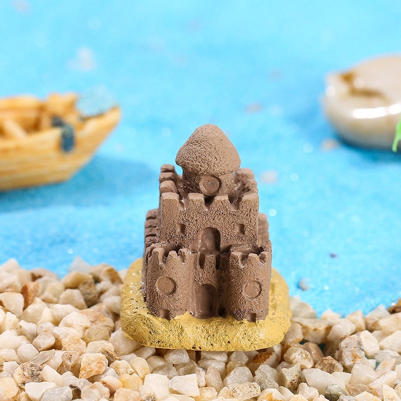 Cute Cartoon Style Castle Starfish Bird Resin Figurines|Home Decor Ornaments