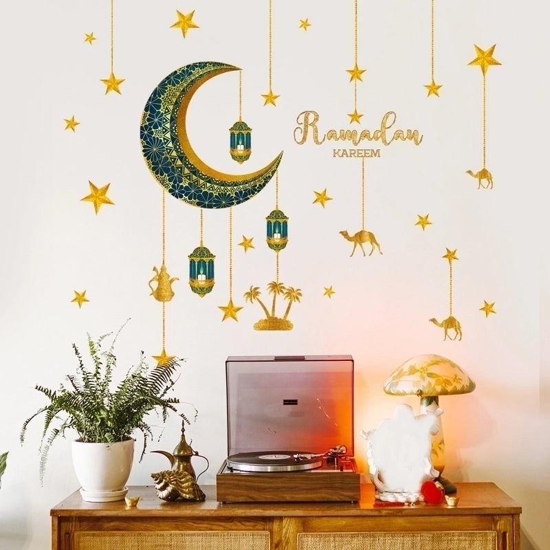 Stylish Pentagram Plastic Wall Decal for Home Decor|Wall Stickers & Decals