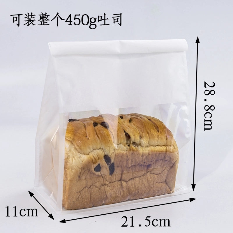 Disposable Sealed Bread Bags for Baking Food Packaging Oil-proof Paper Toast Sandwich Donut Cookie Bags|Kitchen Storage Bags