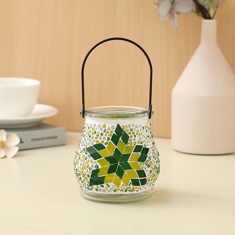 Handcrafted Painted Clay Geometric Glass Seed Beads | Handmade Jewelry Accessories