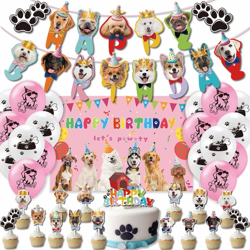 Cute Dog Emulsion Paper Hanging Ornaments for Holiday Party Decorations|Party Supplies & Decorations
