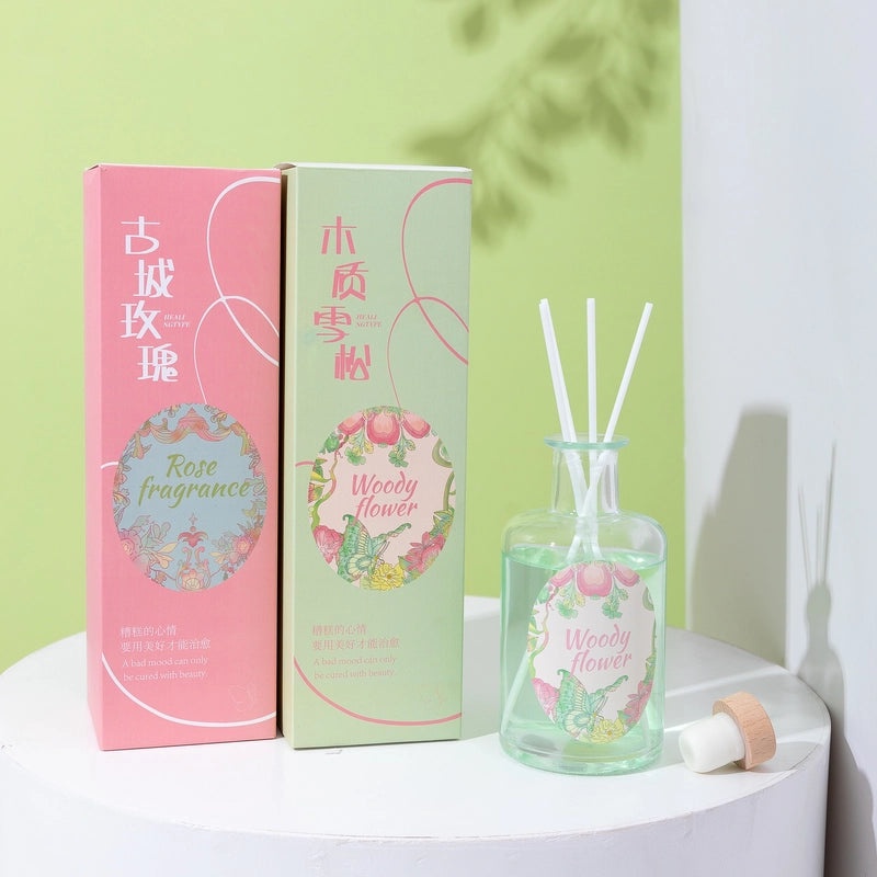 Minimalist Liquid Letter Rattan Home Scent Diffuser|Home Fragrance