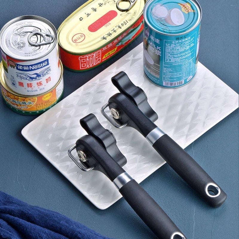 Minimalist Solid Color PP TPR Alloy Can Opener Single Piece | Kitchen Tools & Gadgets