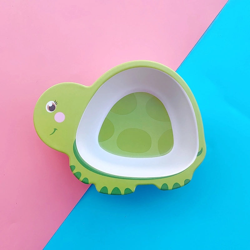 Adorable Cartoon Bamboo Fiber Kids Tableware Single Piece|Kitchen & Dining