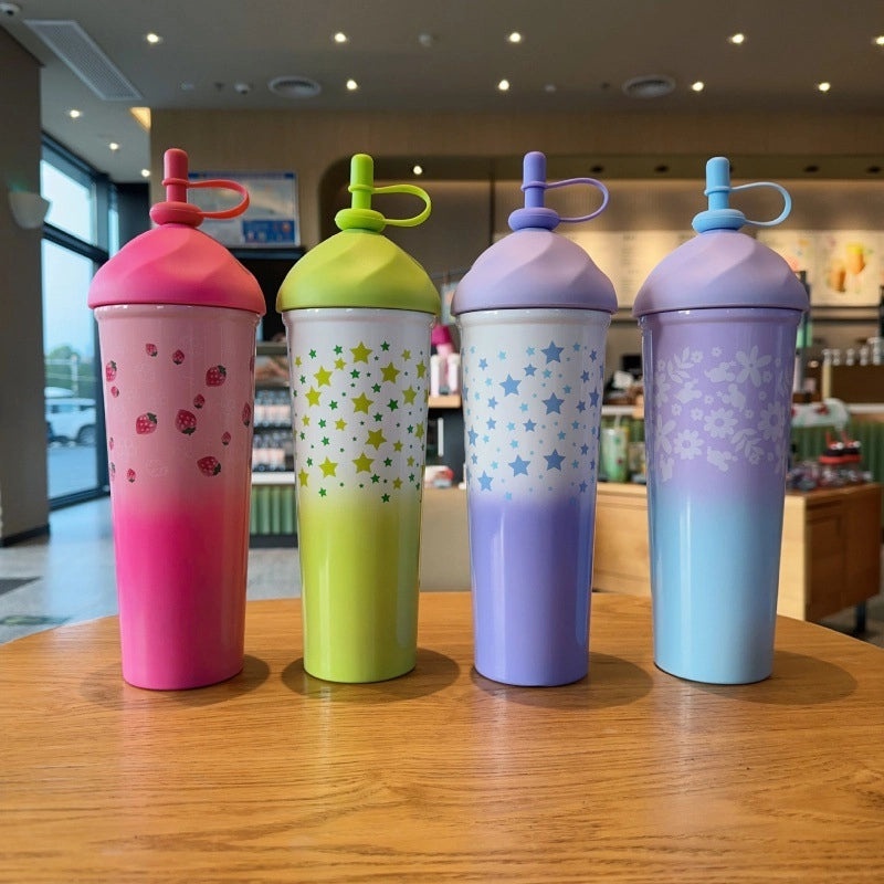 Cute Cartoon Star PC Thermos Mug 1 Piece | Drinkware & Thermoses