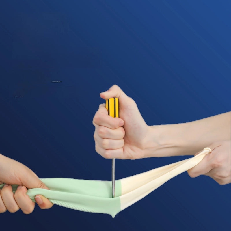 Two-tone Waterproof Latex Dishwashing Gloves Durable Household Cleaning Kitchen Rubber Gloves|Household Cleaning Gloves