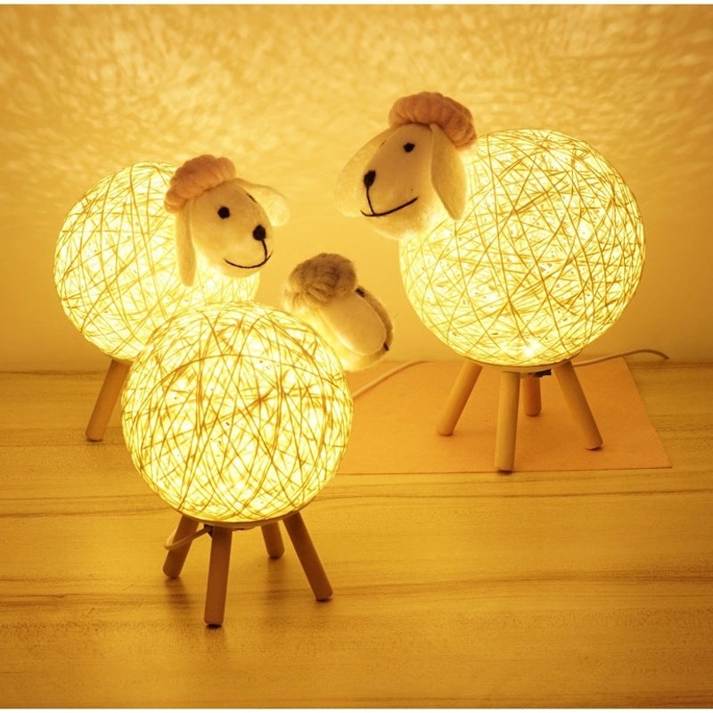 Creative Lamb Night Light with Smart Voice and Mobile App Control for Kids' Bedroom|Kids Night Lights