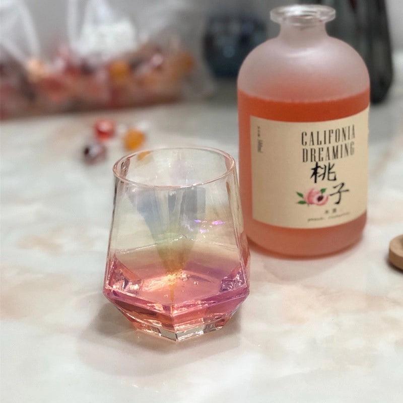 Creative Transparent Glass Cup for Juice Coffee Cold Drinks Simple Household Drinkware|Drinkware & Glassware