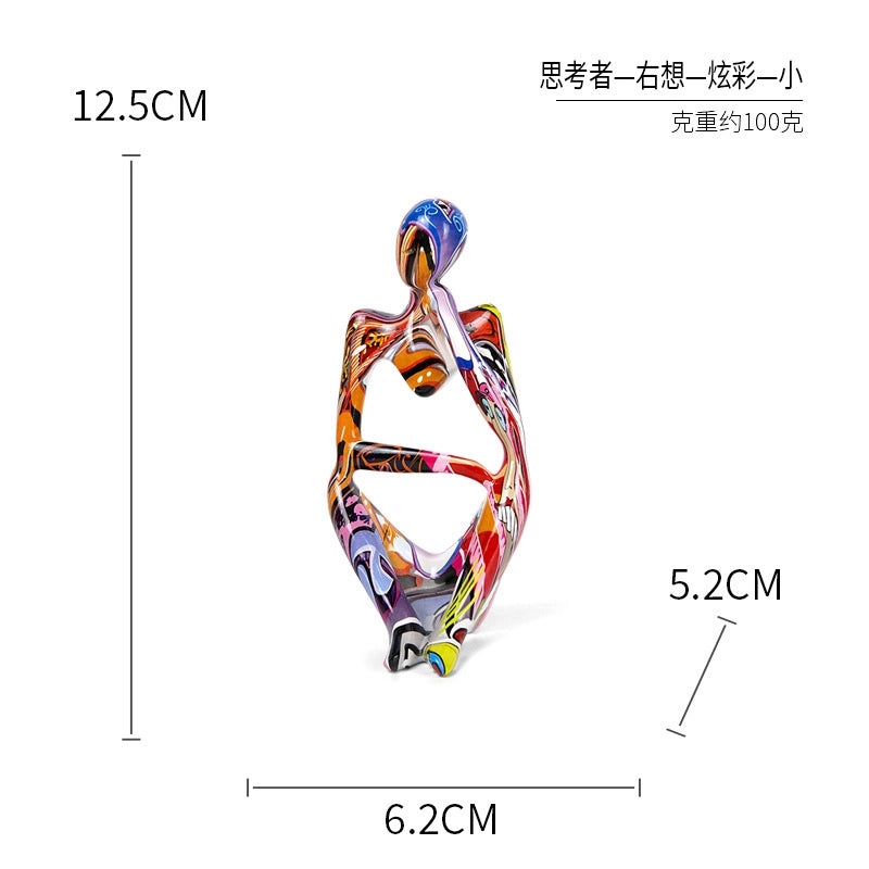 Thinker Sculpture Desk Ornament for Home, Living Room, and Office Decor | Home Decor & Office Accessories