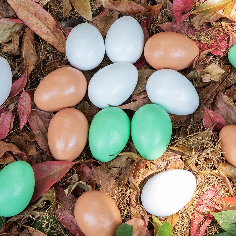 Wooden Play Egg Solid Color Kitchen Toy Set|Educational Toys