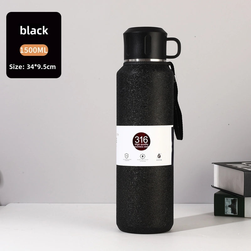 Large Capacity Stainless Steel Thermos Cup for Men and Women | Outdoor Sports Insulated Tea Kettle | Drinkware