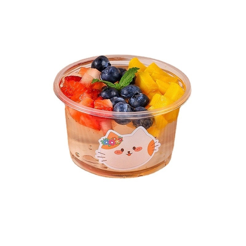 Disposable Ice Powder Bowl with Lid | Commercial Disposable Dessert Packaging
