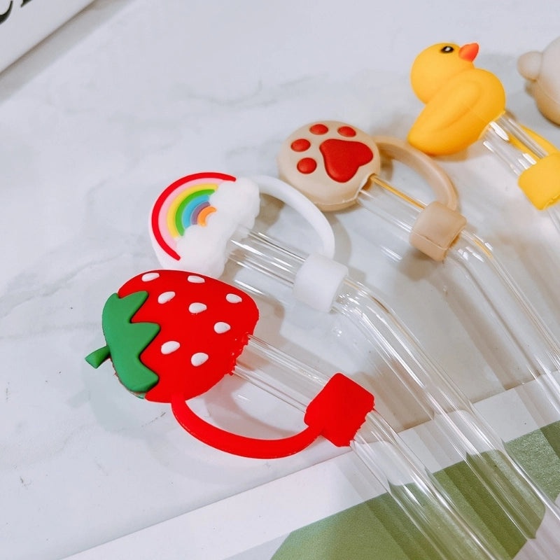 Christmas Santa Claus Fruit Silicone Straw Cap 1 Pc | Drink Accessories