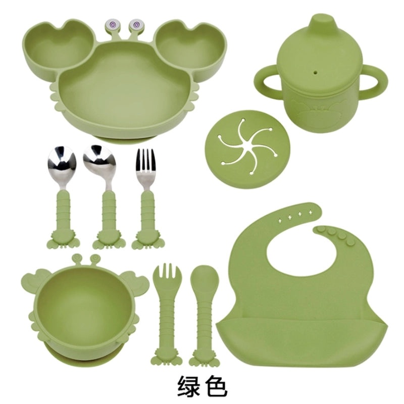 Casual Vacation Solid Color Silicone Tableware Single Piece Set|Kitchen & Dining
