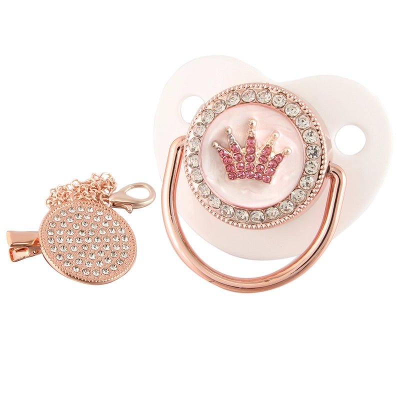 Adorable Double Heart Crown Silicone Baby Accessories|Baby Accessories & Jewelry