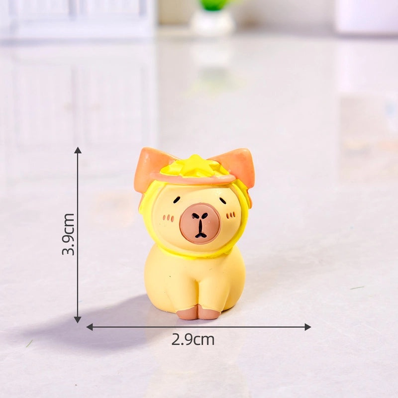Realistic Capybara Figurine Resin Animal Model Toy | Animal Figurines & Collectibles