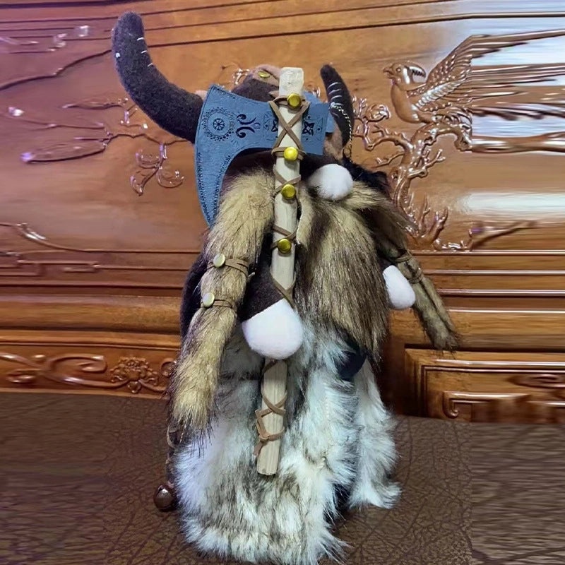 Viking Warrior Gnome Figurine for Cartoon Home Decor|Home Decor & Figurines