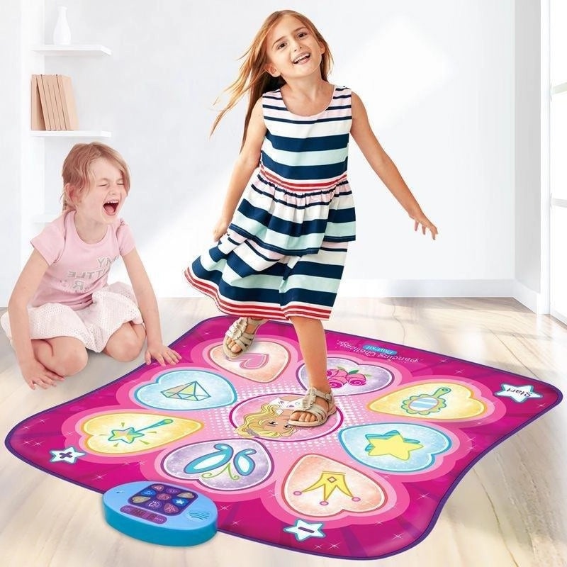 Children's Interactive Dance Mat with Music Pedals Multi-Function Fitness and Educational Play Toy | Early Education Toys