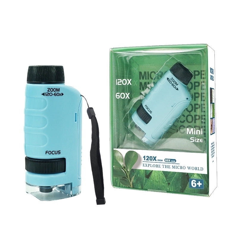 Portable Kids Microscope Science Experiment Kit for Students | Educational Toys & Learning Tools