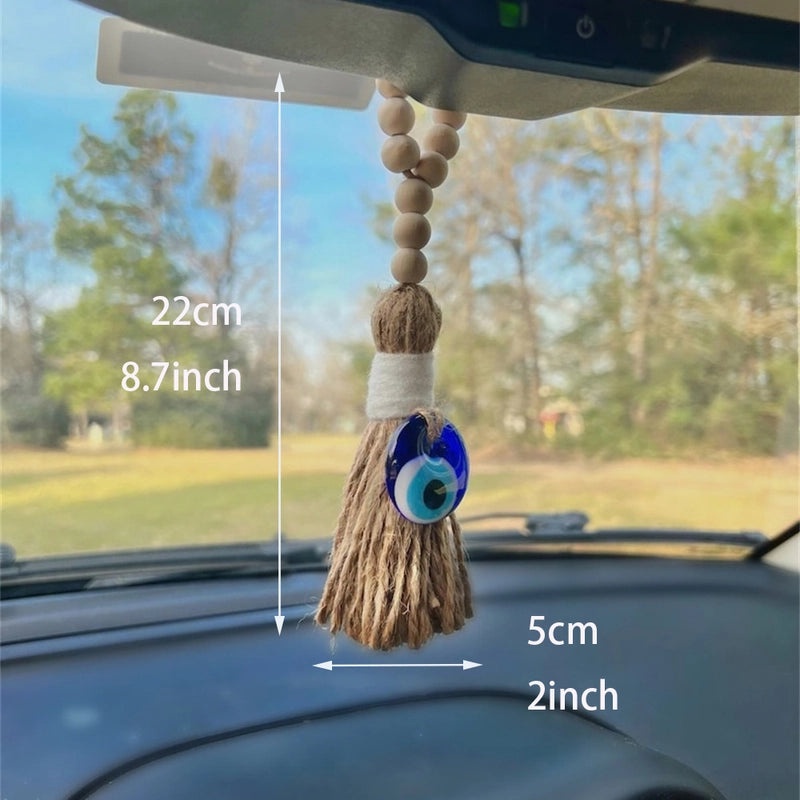 IG Style Wooden Eye Pendant with Cotton Thread | Fashion Accessories