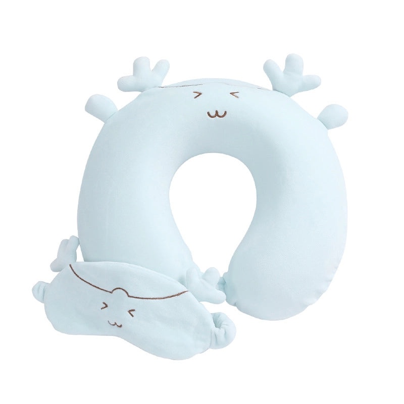 Cartoon Animal Memory Foam U-Shaped Neck Pillow for Travel and Nap | Travel Accessories