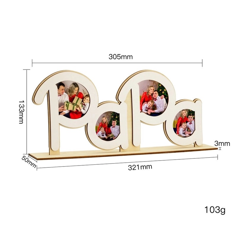 Father's Day Modern Letter Acrylic Wood Ornaments Decorative Artificial Home Decor|Home Decor & Accessories