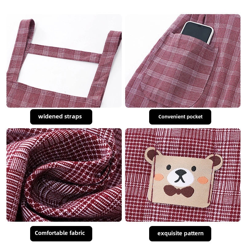 Cute Princess Style Pure Cotton Apron for Women Summer Cooking Both Home and Catering | Kitchen Aprons & Accessories