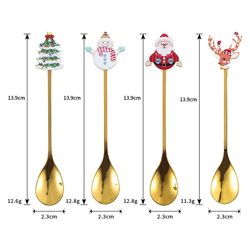Festive Cartoon Stainless Steel Cutlery Set|Kitchen & Dining