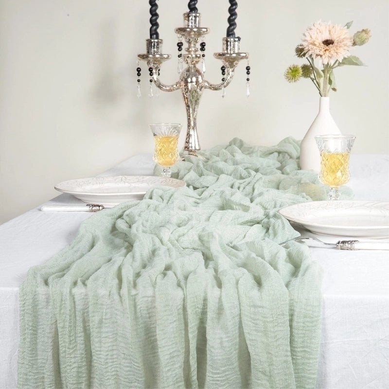 Elegant Vacation Table Runner in Solid Color Polyester|Home Decor Table Linens
